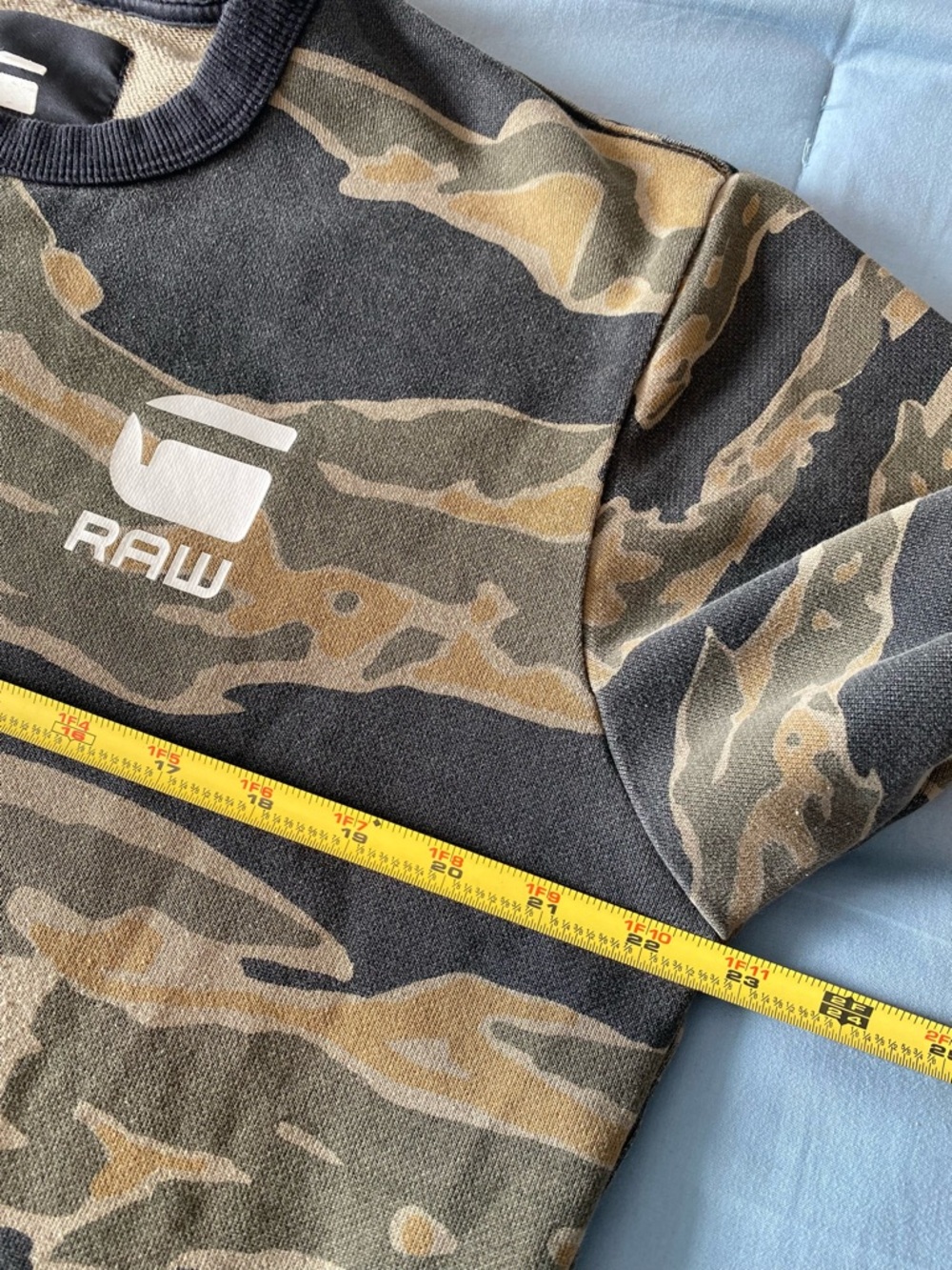 G-Star RAW Camo Crewneck Sweatshirt Men’s Large Streetwear Black Olive Pullover - Picture 8 of 8